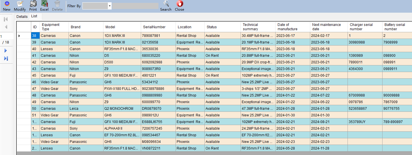 Equipment Management